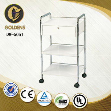 Mobile Stainless Steel Frame Trolley Medical Salon Equipment