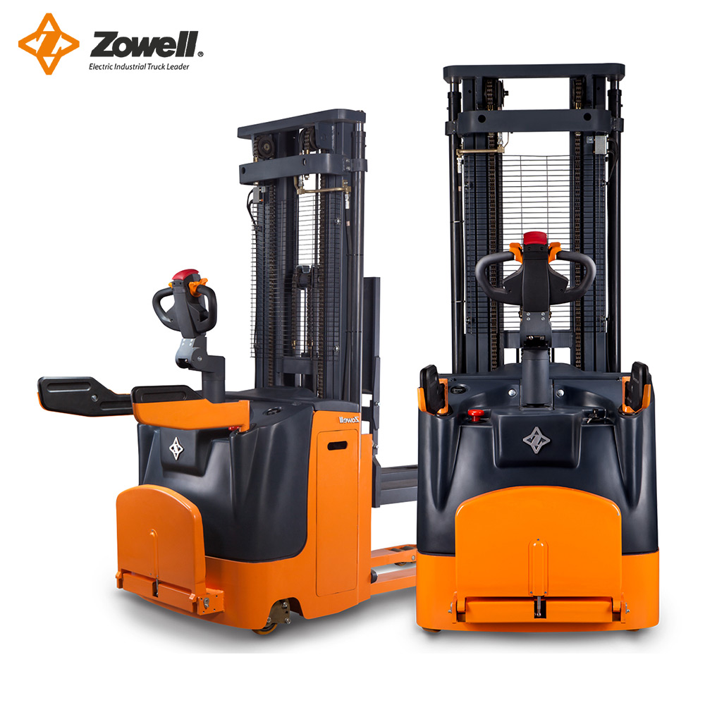 1500kg Electric Standing Operated Stacker with Handle Bar