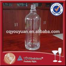 750ml wholesale decaled round cognac glass bottle