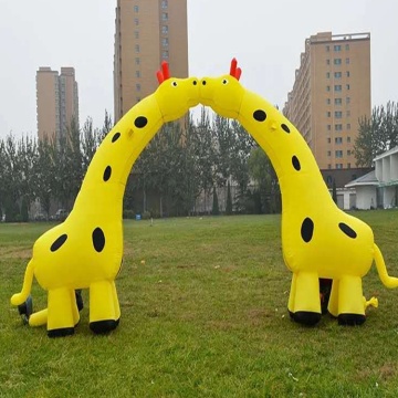 New Durable Outdoor Inflatable Giraffe Arch Gate