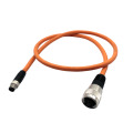 M12 macho recto 7/8 '' conector recto femenino recto