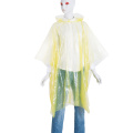 Poncho impermeable de plástico reflectante para adultos para lluvia