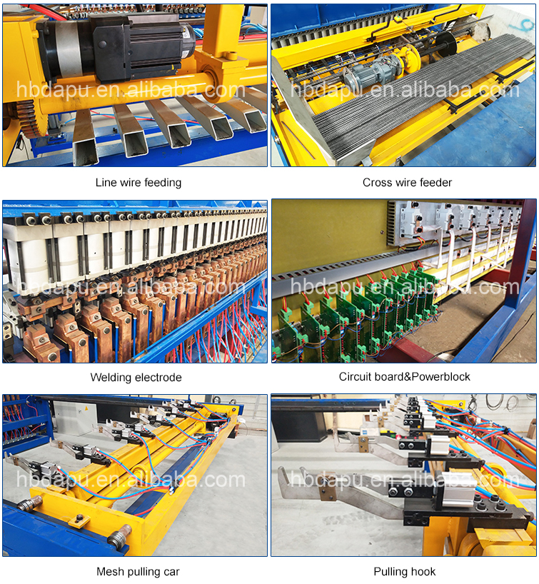 Concrete reinforcing steel bar mesh welding machine