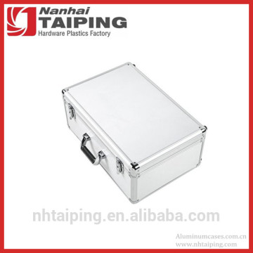 Silver Storage Case Motorcycle Aluminum Case Portable Aluminum Storage Case