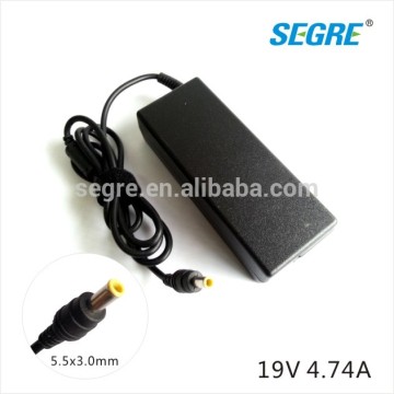 standby notebook 90w ac dc adapters 19v 4.74a for Samsung