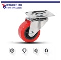 Red Pu Swivel Baggage Wheel Shopping Carters