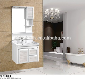 Countryside style white PVC Bathroom Storage Vanity