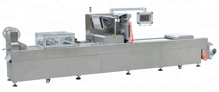 Automatic Thermoforming Stretch Film Vacuum Packaging Machine For Meat Seafood Bean Curd