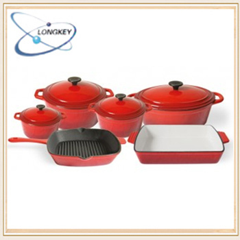 enamel coating cookware set