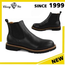 Wholesale Black Winter Casual Man Boot Round Toe Chelsea Boots