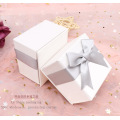 White Jewelry Set Box Karton Papierring Halskette Ohrringe Benutzerdefinierte Schmuckschatulle für Schmuck