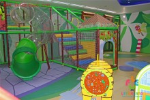 lefunland indoor playsets- transparent playground tube slides inside play structure