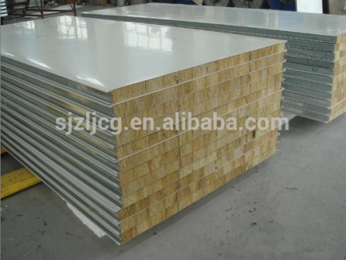 High heat-absorbing rock wool sandwich panel