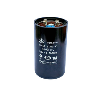 350~400FMD Black Phenolic Aldehyde Shell Starting Capacitor