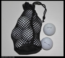 Portable Mini Golf Mesh Bag or Promotion Bag, Golf Mesh Bag for Golf Ball, Plastic Golf Mesh Bag for Golf Ball
