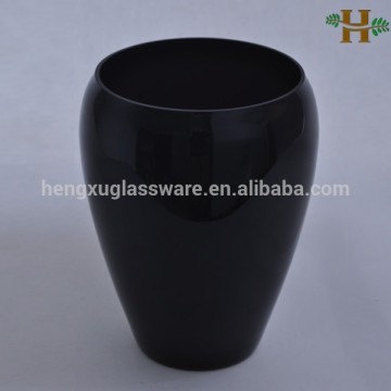 Hand blown Black glass jars cheap