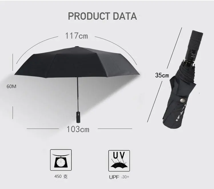 Lexus Auto Volkswagen Benz Audi Tire Handle Advertising Fold Umbrella