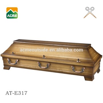 solid wood flat packed coffin factory