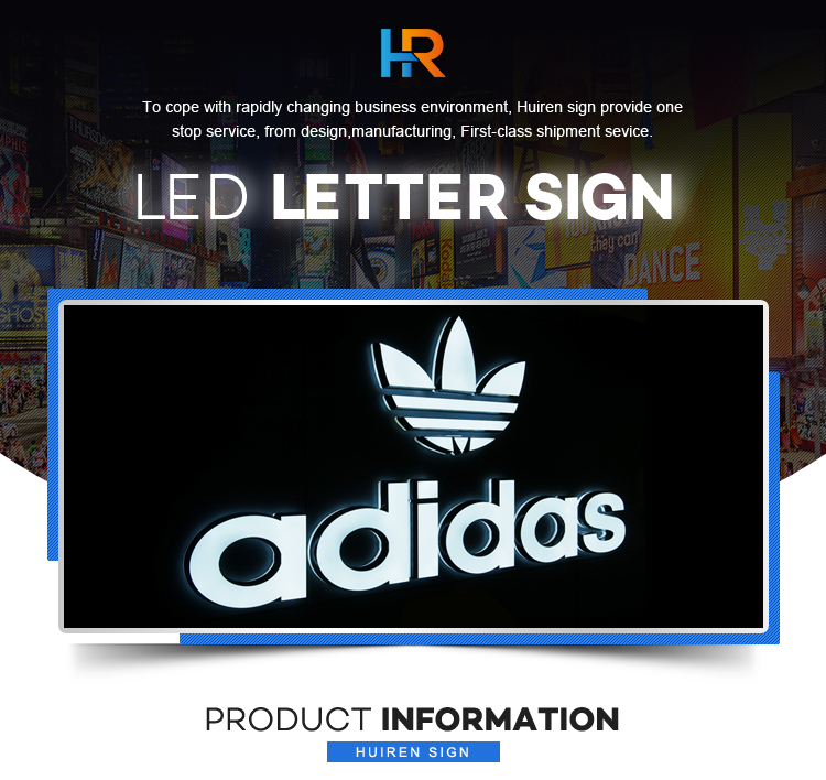 Waterproof Led Illuminated Outdoor Light Custom Signs Acrylic 3d Led Channel Letter Sign