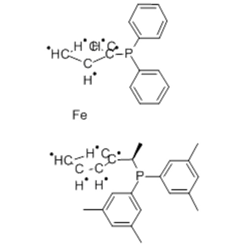 Bezeichnung: Ferrocen, 1 - [(1R) -1- [Bis (3,5-dimethylphenyl) phosphino] ethyl] -2- (diphenylphosphino) -, (57275177,2R) - CAS 184095-69-0