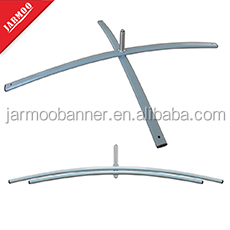 Custom Size Shape Aluminum And Fiberglass Mixed Pole Swooper Advertising Flag Pole With Or Without Base