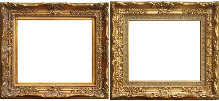 European Baroque Style Gold/Silver Classical Large Painting Frames