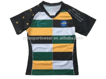 Cheap Custom Made Sublimation Men's USA Rugby Shirts