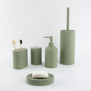 Olive Green Minimalist Bath Accessories