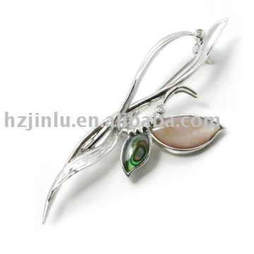 Lady brooch,925 sterling silver brooch (X010001)