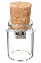 Custom Made Glass Bottle USB Flash Drive Popular Style Pendrive USB Flash Drive