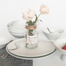 personalized design round ink ceramic Tableware bone china dinner set  china dinner set