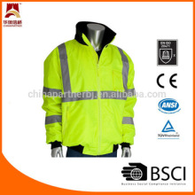ANSI107 yellow safety reflective jacket