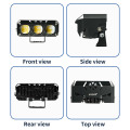 LiuHJG 3 Lens Waterproof IP67 Motorcycle Spotlights 12-80V Good Chip Led Driving Fog Lights