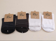 100% cotton women adult crew socks Lady sock