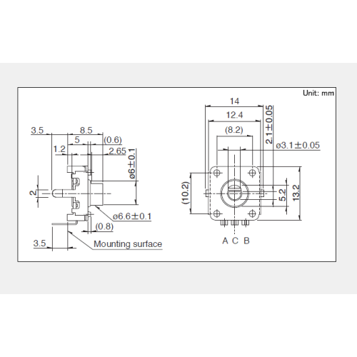 Ec12 serie Incrementele encoder