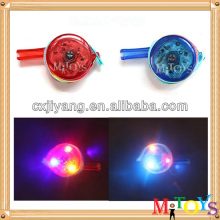 MITOY Colorful Plastic Whistle with LED light for Party/Concert