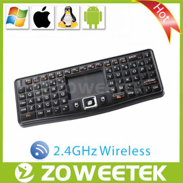 Mini Wireless Keyboard Backlights Keyboards for Smart TV