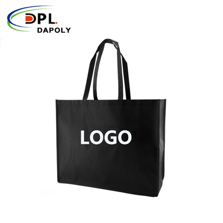 Brand promotion custom printed eco reusable foldable non woven shopping tote bags with logo and handles