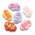 Candy Resin Hi Bye Letter Printing Clouds Flat Back Craft Charms Making Diy Decoration Children Jewelry Bracelet Ornaments