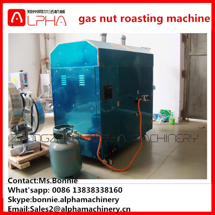 large capacity Stainless steel commercial nut roasting machine for spice& pepper