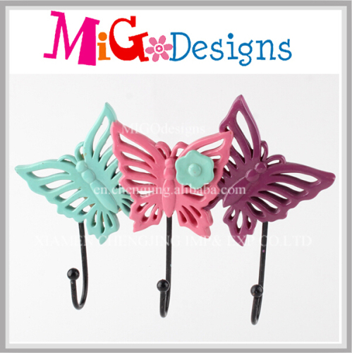 Butterfly Design Wall Hook Cheap Price Chic Rustic Polyresin