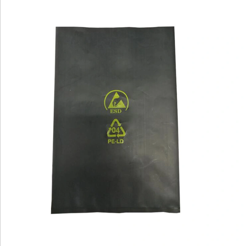 Customized Printed Logo Black ESD Conductive PE Bag