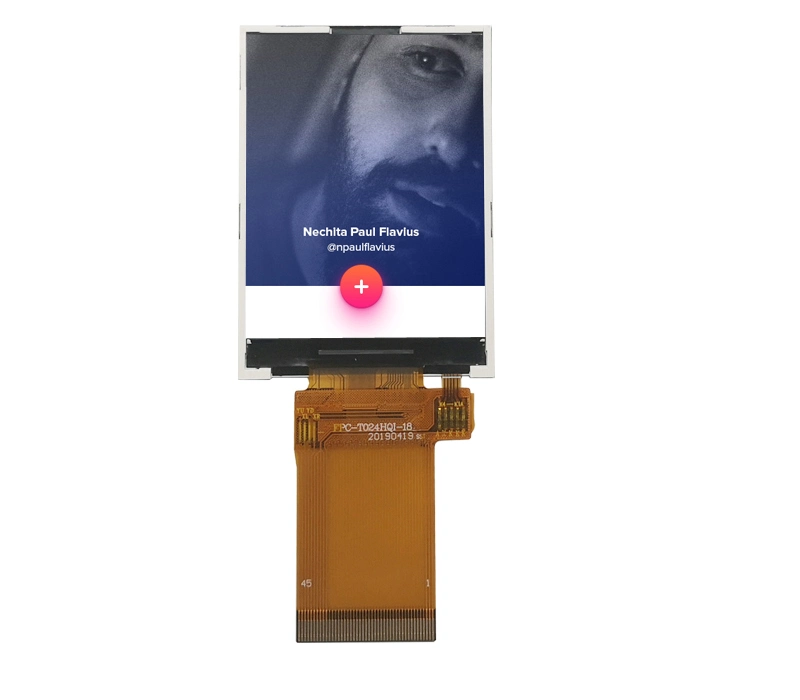 Ronen 2.4 Inch 240*320 IPS Qvga TFT LCD with 8bit MCU Interface From Full Auto Production Factory