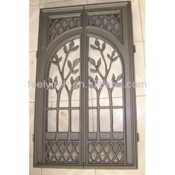 Villa entrance iron door