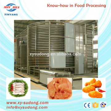 Chicken quick spiral freezing mahine
