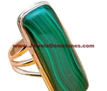 Malachite 925 Sterling Silver Ring, Handmade Silver Jewelry, Wholesale Silver Jewellery