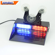 Red blue led visor dual color police dash light for emergency