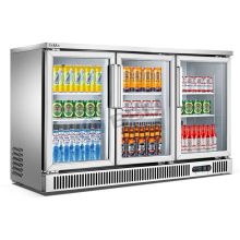 Built-In Under Counter Wine Cooler with Glass Door for Back Bar Beverage Display