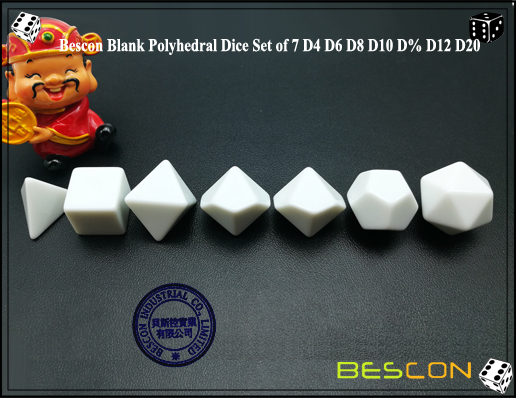 Dados en Poliédrica en Blanco (2) Blank Polyhedral Dice (2)