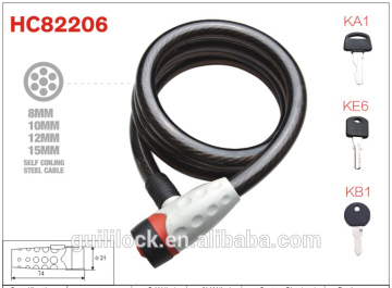 Coiled Cable Lock,Bike Lock,Coiling Lock HC82206